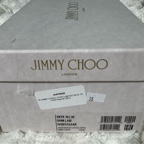 Jimmy Choo Silver Heels with Elegant Curved Design - Picture 12 of 14